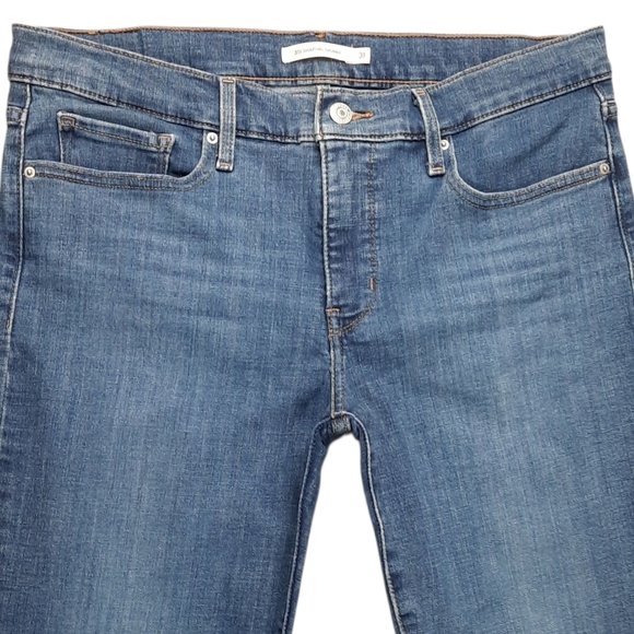 Levi's 311 Shaping Skinny Ankle Crop Blue Jeans SZ 31 - Picture 4 of 13